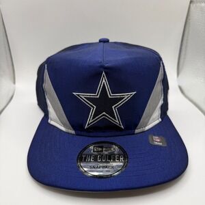 New Era Dallas Cowboys NFL Golfer Snapback Hat Navy Blue Nylon Star Logo Cap